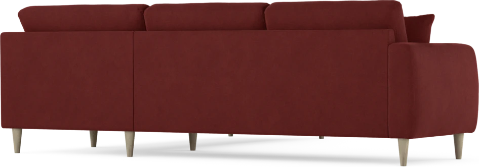 Eden - Hörnsoffa, 2,5+2,5-sits - Röd