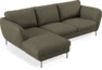 Madison Lux - 2-sits soffa med schäslong vänster - Brun