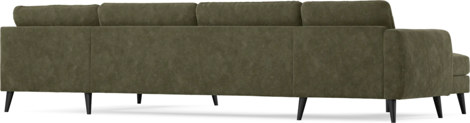 Bridge - 3-sits soffa med schäslong vänster och divan höger - Grön