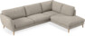 Madison Lux - 3-sits soffa med divan höger - Vit