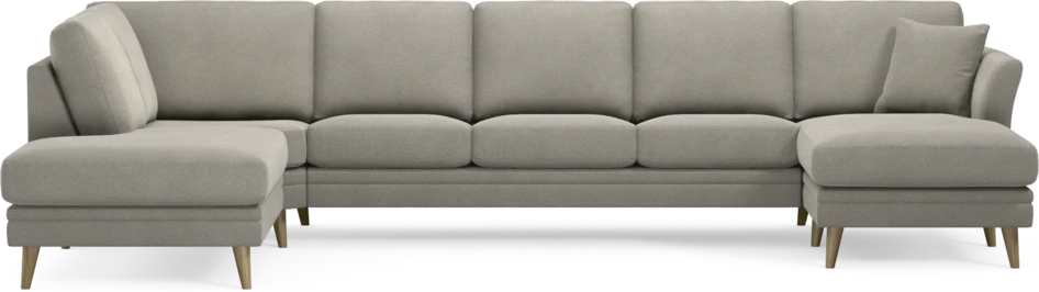 Eden - 3-sits soffa med divan vänster och schäslong höger - Grå