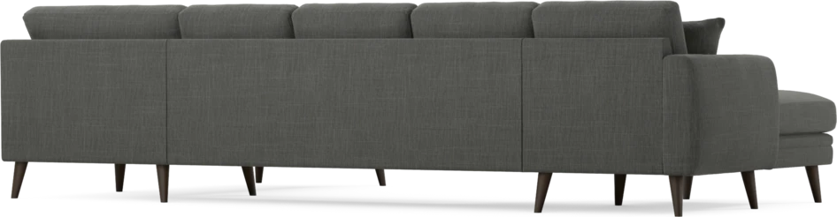 Eden - 3-sits soffa med schäslong vänster och divan höger - Grå
