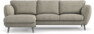 Madison Lux - 2-sits soffa med schäslong vänster - Vit