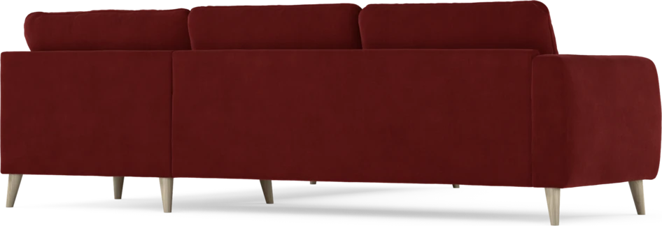 Bridge - Hörnsoffa, 2+2-sits - Röd
