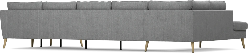 County - 4-sits soffa med divan vänster och schäslong höger - Grå