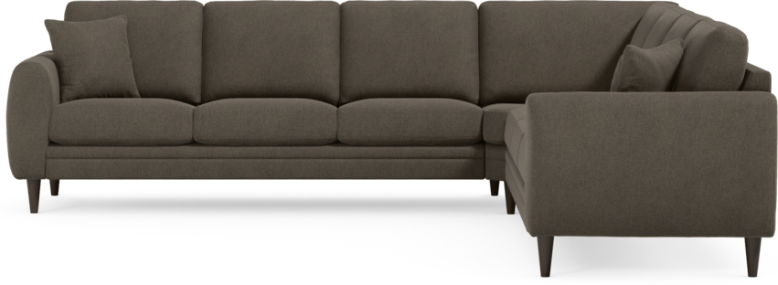 Eden - Hörnsoffa, 3+3-sits - Brun