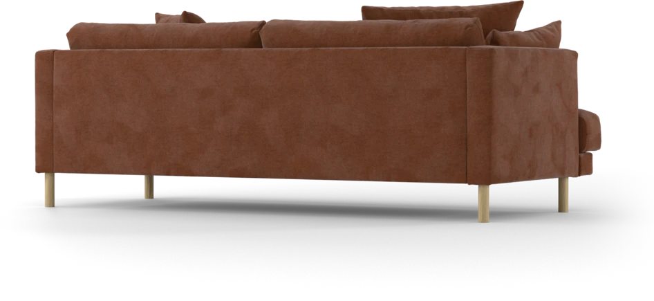 Harper - 3-sits soffa, hel dyna - Orange