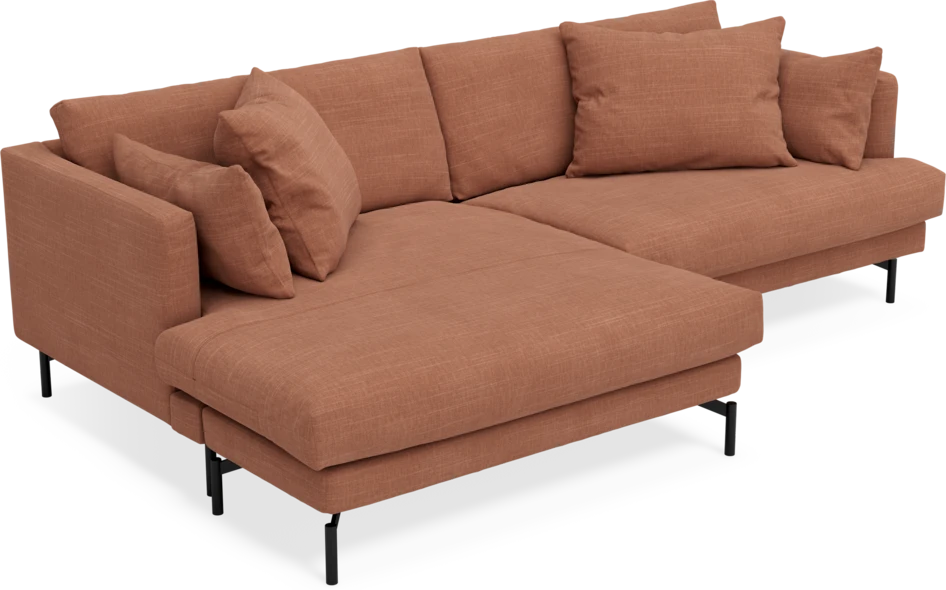 Harper - 4-sits med schäslong XL vänster - Orange
