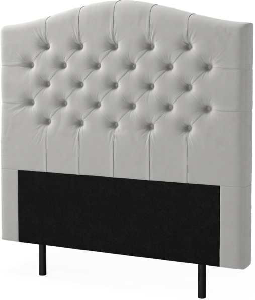 New York välvd - Sänggavel, 90-210 cm - Grå