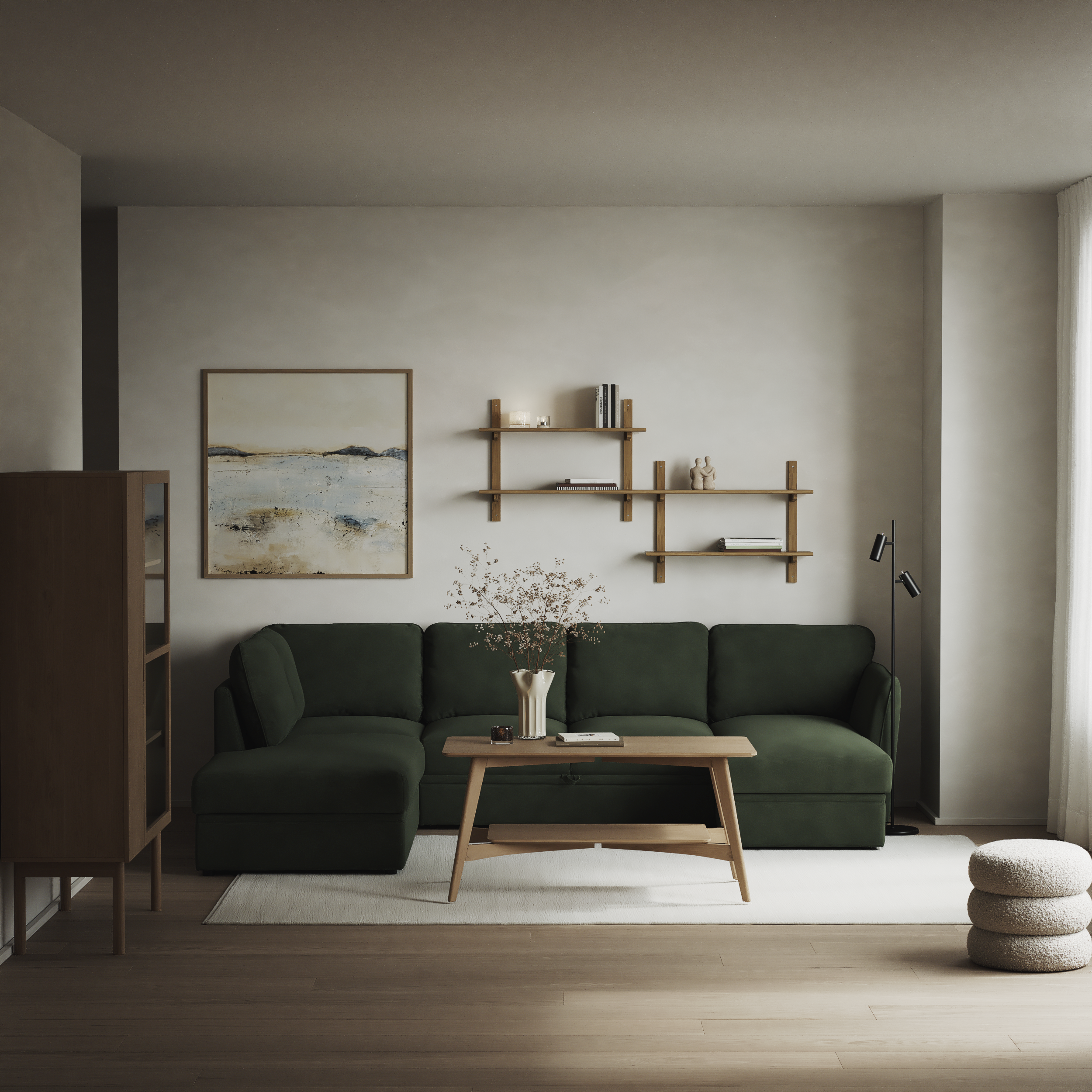 Öland - Bäddsoffa med divan vänster och schäslong höger - inspiration
