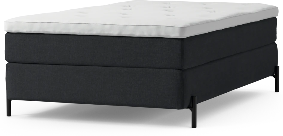 Delux Sense - Kontinentalsäng, enkelsäng 120 cm med bäddmadrass och sängben