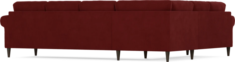 Eden - Hörnsoffa, 2+3-sits - Röd