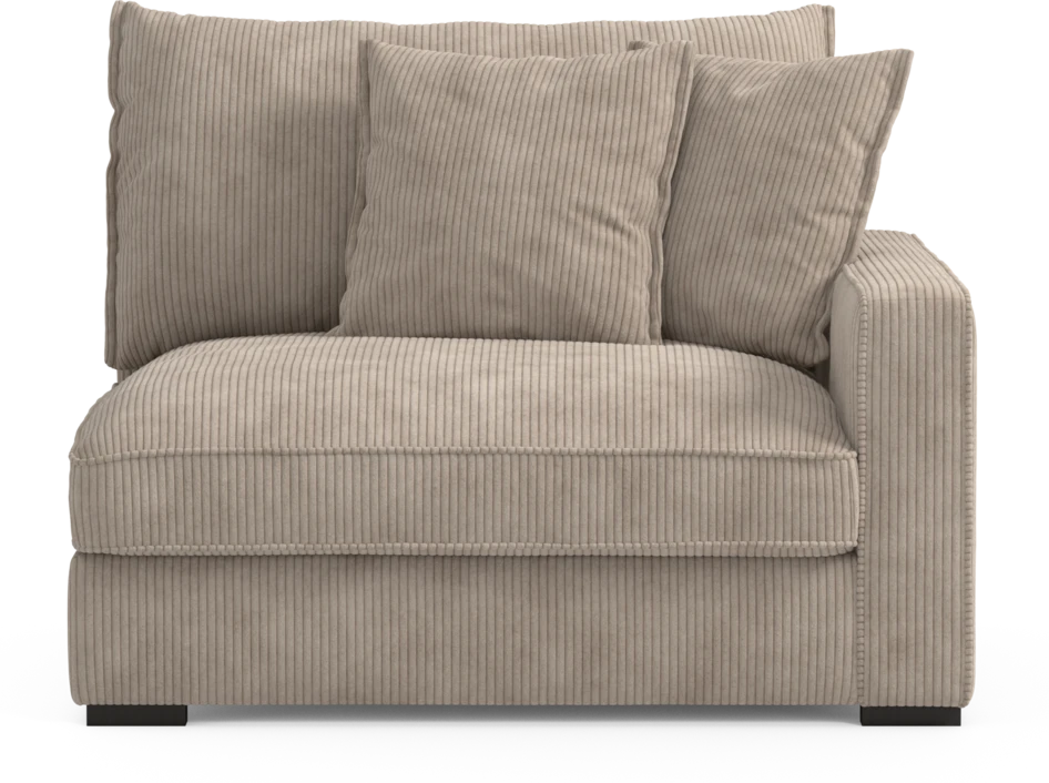 Rossi - 1,5-sits med armstöd höger - Beige