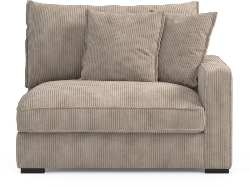 Rossi - 1,5-sits med armstöd höger - Beige