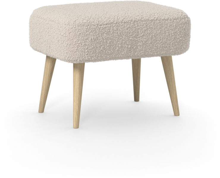 Cordelia - Fotpall - Vit