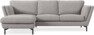 Madison Lux - 2-sits soffa med schäslong vänster - Beige