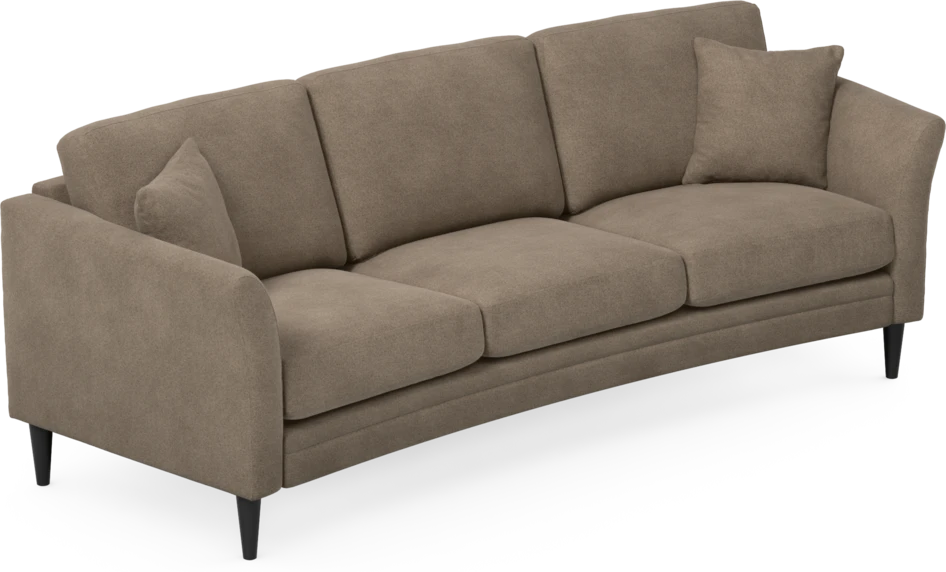Eden - 3-sits soffa svängd - Brun