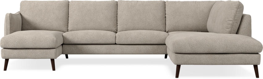 Madison Lux - 2-sits soffa med schäslong vänster och divan höger - Vit