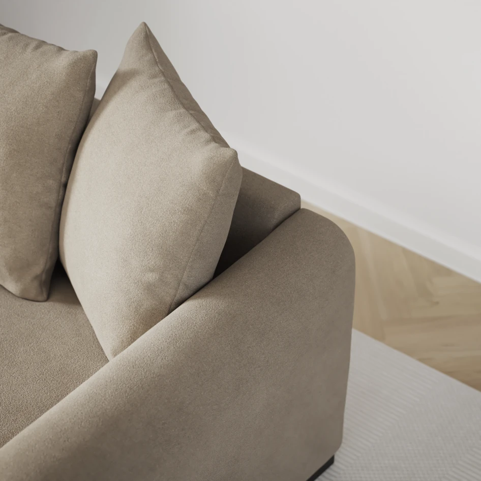 Town - 3-sits soffa med divan vänster och schäslong höger - Beige