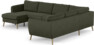 County - Hörnsoffa, 3+2-sits med schäslong vänster - Grön