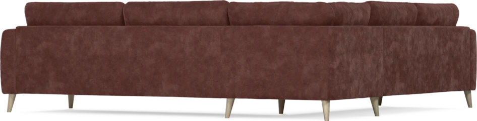 Bridge - Hörnsoffa, 2+3-sits - Röd