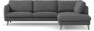 Madison Lux - 3-sits soffa med divan höger - Grå
