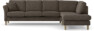 Eden - 3-sits soffa med divan - Gul
