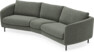 Madison - 3-sits soffa svängd, 90 cm - Grå