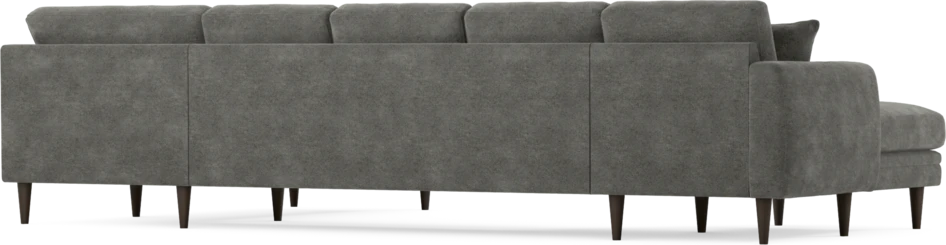 Eden - 3-sits soffa med schäslong vänster och divan höger - Grå
