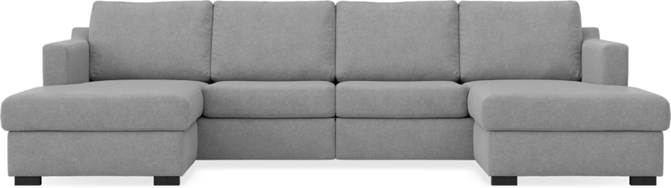 Friday - 2-sits soffa med två schäslonger - Grå
