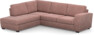 Friday - 2,5-sits soffa med divan vänster - Rosa