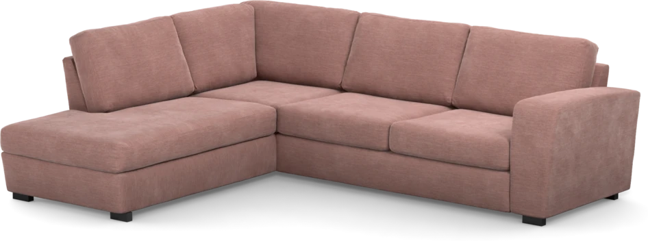 Friday - 2,5-sits soffa med divan vänster - Rosa