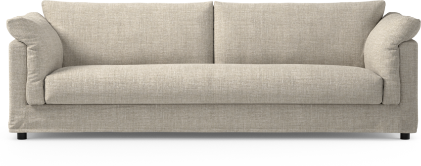 Cherrie - 4-sits soffa, hel dyna och kappa - Beige