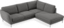 Madison - 2-sits soffa med divan höger - Grå