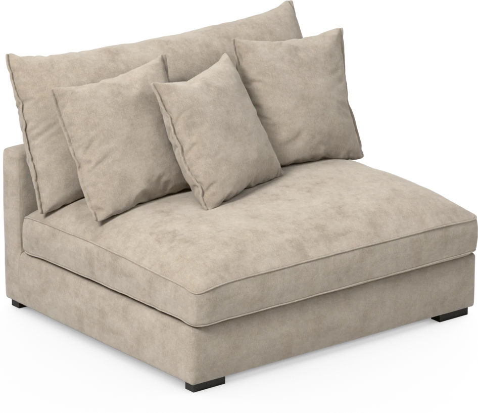 Rossi - 2-sits utan armstöd - Beige