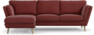 Madison Lux - 2-sits soffa med schäslong vänster - Rosa