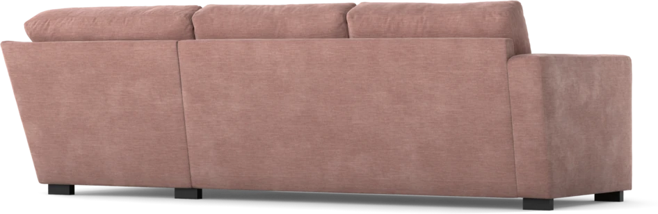 Friday - 2,5-sits soffa med divan höger - Rosa