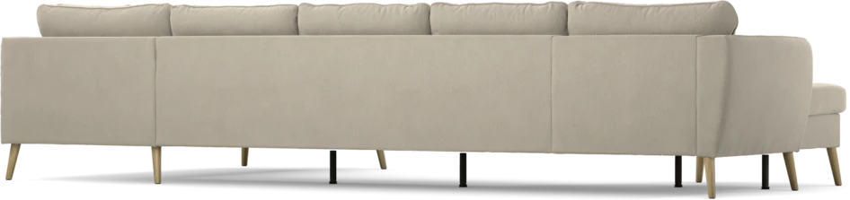 County - 4-sits soffa med schäslong vänster och divan höger - Grå