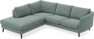 Madison - 2-sits soffa med divan vänster - Turkos