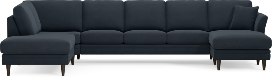Eden - 3-sits soffa med divan vänster och schäslong höger - Blå
