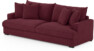 Mila - 4-sits soffa - Röd