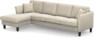 Eden - 3-sits soffa med schäslong - Beige