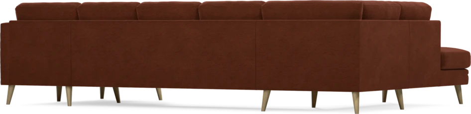 Eden - 3-sits soffa med divan vänster och schäslong höger - Orange