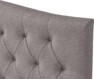 Delux Välvd - Sänggavel, 90-210 cm - Grå