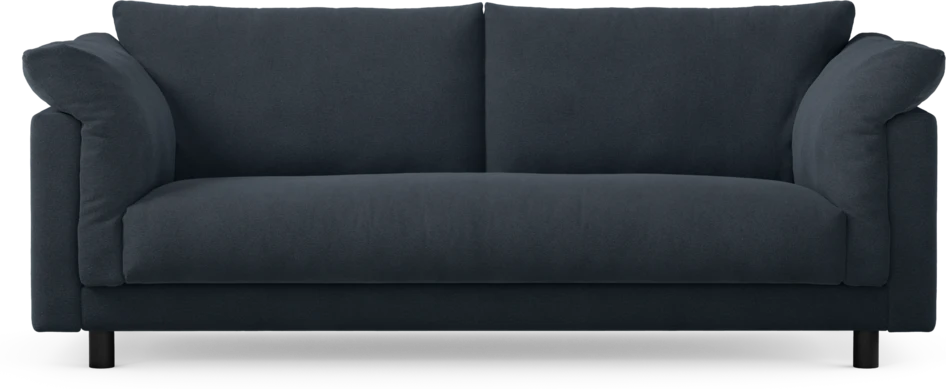Cherrie - 2,5-sits soffa, hel dyna, fast klädsel - Blå