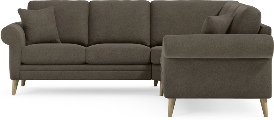 Eden - Hörnsoffa, 2+2-sits - Brun