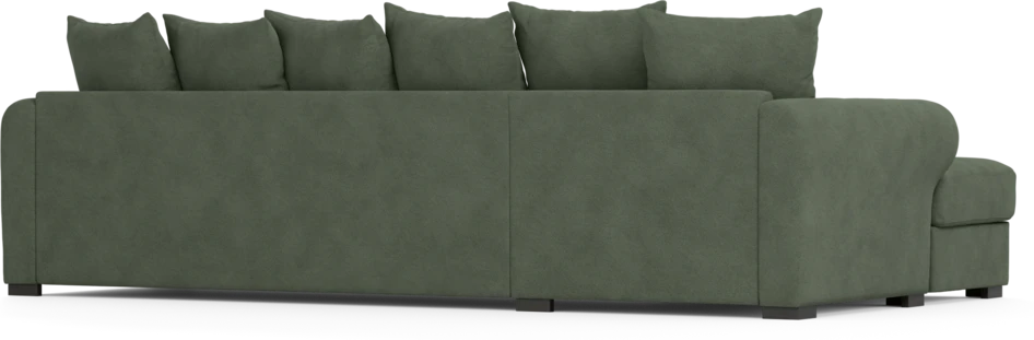Town - 3-sits soffa med schäslong vänster - Grön