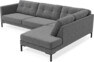 Rio - 3-sits soffa med divan höger - Grå