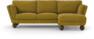 Madison - 2-sits soffa med schäslong höger - Gul