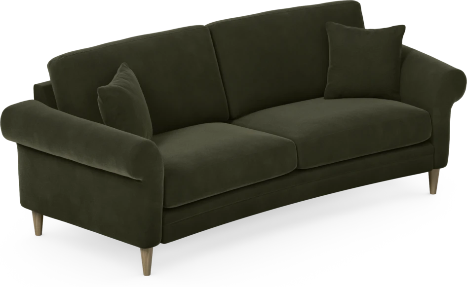 Eden - 2,5-sits soffa svängd - Grön
